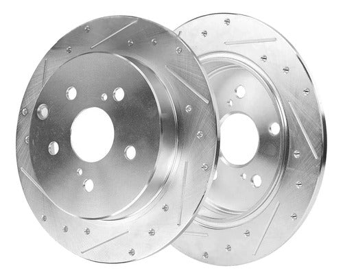 Discos Freno Ranurados Perforados Toyota Camry 2018-2024