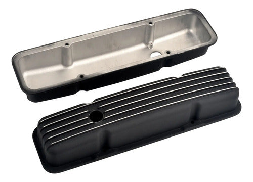 Tapas de Punterías Aluminio Cortas Con Aletas Con Base de Bobinas SBC Chevrolet GMC 283