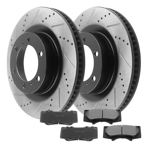 Kit Frenos Discos Ranurados Toyota 4runner 2010-2020