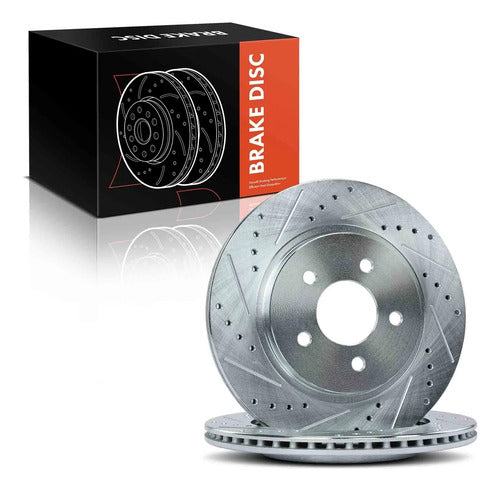 Discos Freno Traseros Perforados Ford Mustang 2005-2014