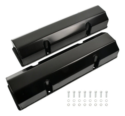 Tapas de Punterías Negras Altas Fabricadas SBC Chevrolet GMC 283 305 327 350 400