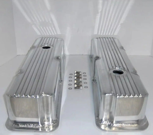 Tapas de Punterías Aluminio Altas Con Aletas Fabricadas Ford FE 352 360 390 428