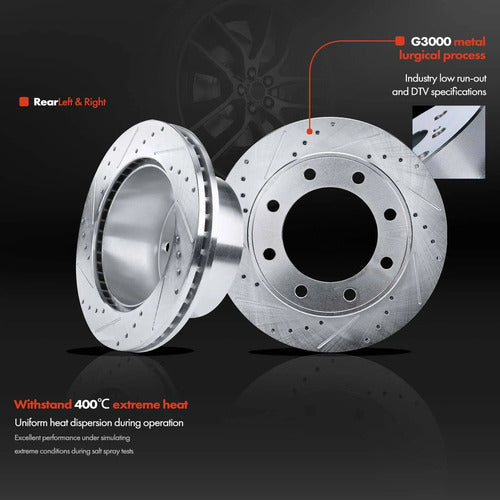 Kit Frenos Discos Perforados Ford F-250 Super Duty 08-12