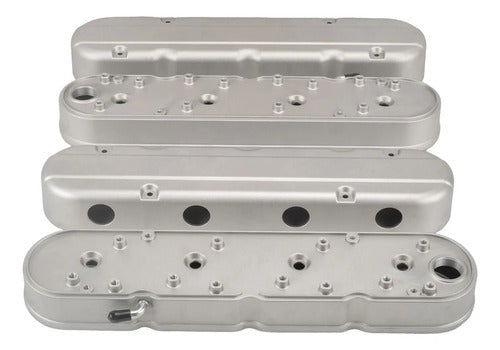 Tapas de Punterías Aluminio Altas Lisas Con Base de Bobinas LS Chevrolet GMC 6.0 LQ4