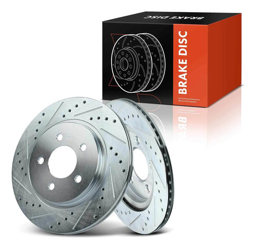 Discos Freno Traseros Perforados Ford Mustang 2005-2014