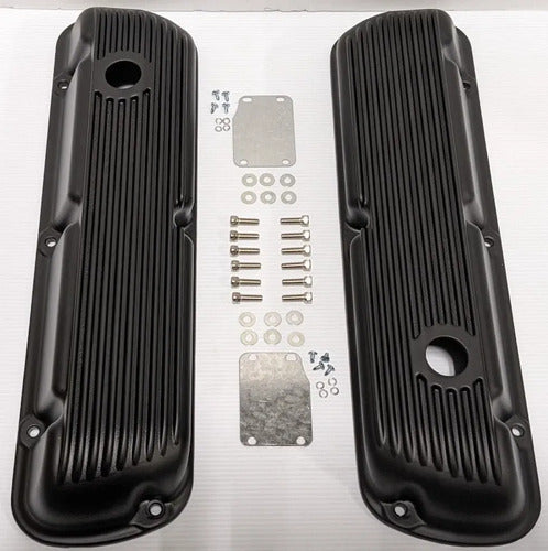 Tapas de Punterías Aluminio Cortas Con Aletas Ford 289 302 351W Windsor