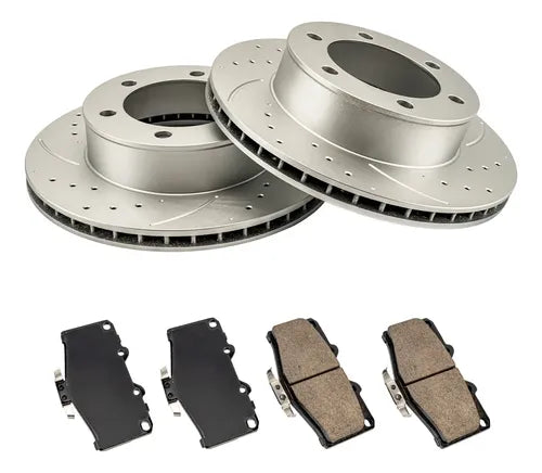 Kit Frenos Discos Ranurados Perforados Toyota Tacoma 98-2004