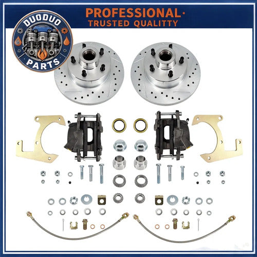 Kit Frenos Disco Ford F-100 1948-1956 Ranurados 5x4.5