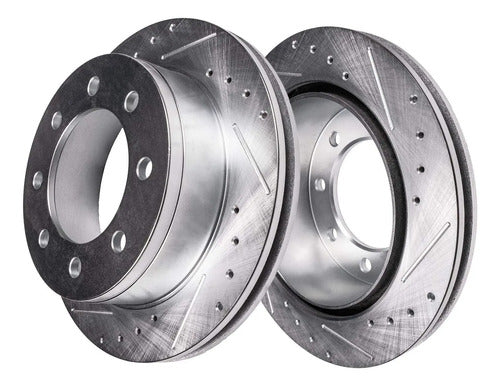 Kit Frenos Discos Perforados Dodge Ram 2500 3500 2001-2002