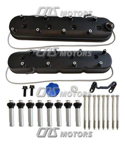 Tapas de Punterías Aluminio Con Base de Bobinas LS Chevrolet GMC 6.0 LQ4 Silverado Sierra