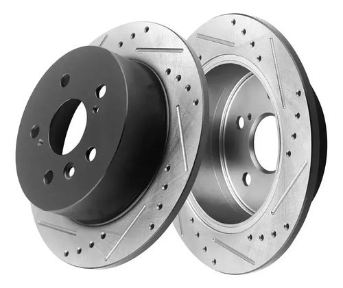 Kit Frenos Discos Ranurados Toyota Avalon Camry 2013-2017