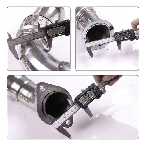 Downpipe Escape Bmw X5 X6 Series 550i 650i 750i 4.4 08-14 V8 Cromado