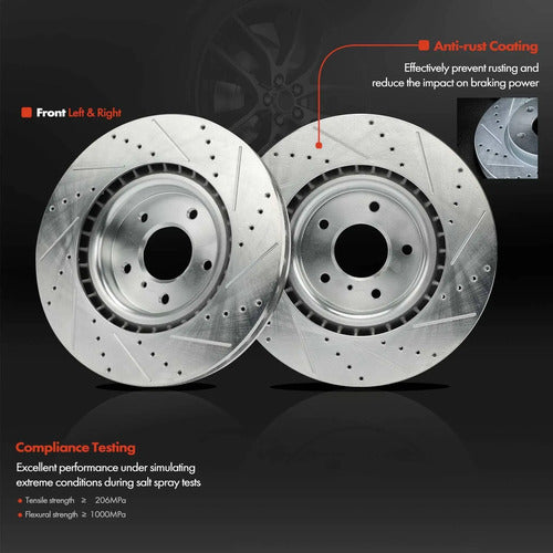 Kit Frenos Discos Perforados Infiniti G35 Nissan 350z