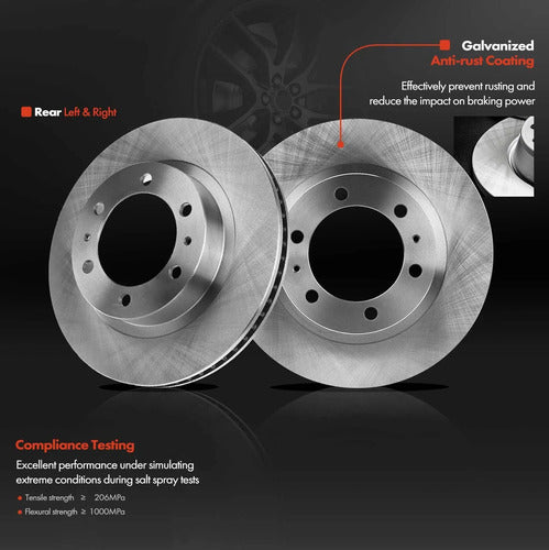 Kit Frenos Discos Tambor Balatas Toyota Tacoma 2005-2021