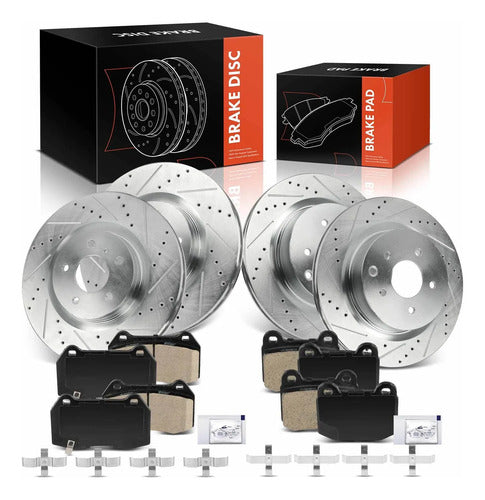 Kit Frenos Discos Perforados Infiniti G35 Nissan 350z