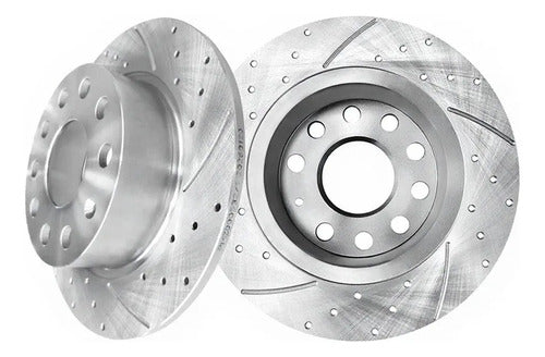 Discos Freno Traseros Ranurados Audi A3 Quattro 2004-2013