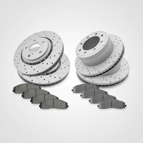 Kit Frenos Discos Ranurados Ford F-250 F-350 Super Duty