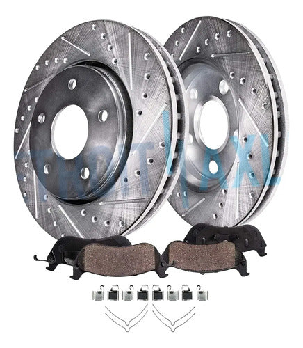 Kit Frenos Discos Ranurados Cerámicos Toyota Camry 1992-2001