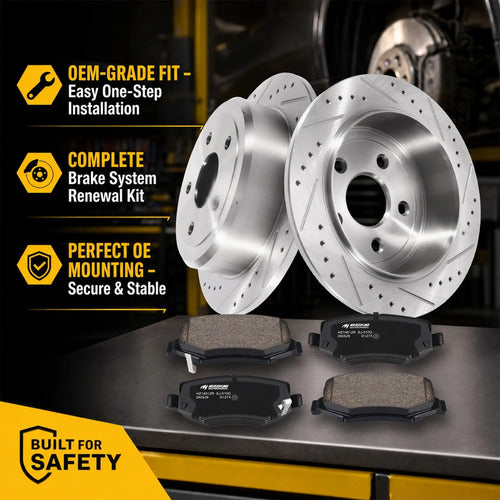 Kit Frenos Trasero Jeep Wrangler Jk 2007-2018 Cerámicos