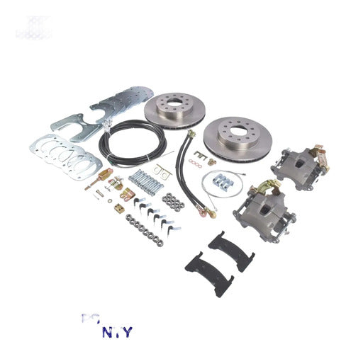 Kit Frenos Disco Trasero Ford 8  9  Ranurados Perforados