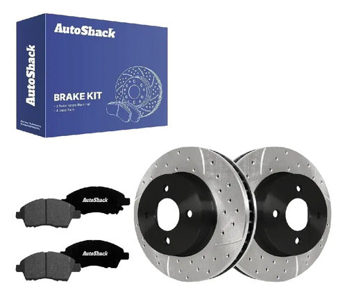 Kit Frenos Discos Ranurados Nissan Versa 2012-2019