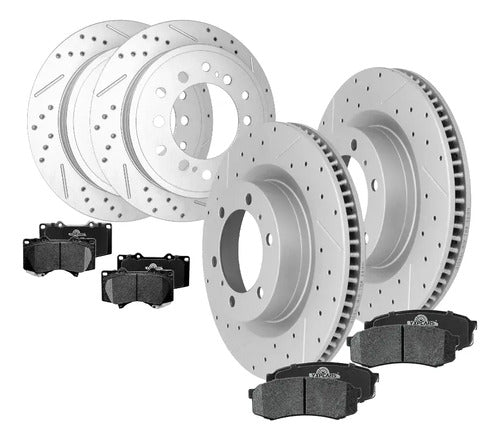 Kit Frenos Discos Ranurados Toyota 4runner 2010-2023