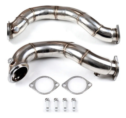 Downpipe Bmw 2/3/4 N54 135i 335i E82 E87 E81 E90 E92 E91 Cromado