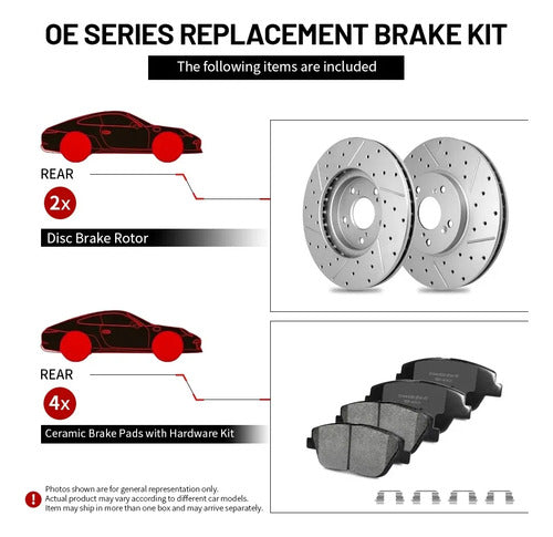 Kit Frenos Discos Perforados Ford F-250 F-350 2013-2022