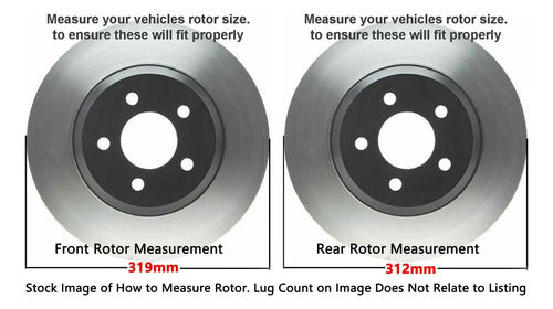 Discos Freno Perforados Toyota 4runner Fj Cruiser 2003-2009