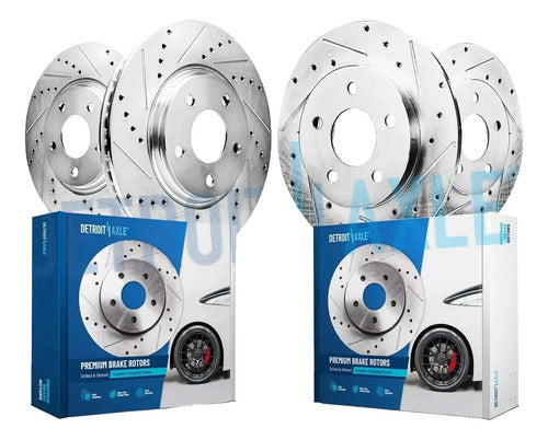 Discos Freno Ranurados Perforados Honda Civic Si 2017-2020