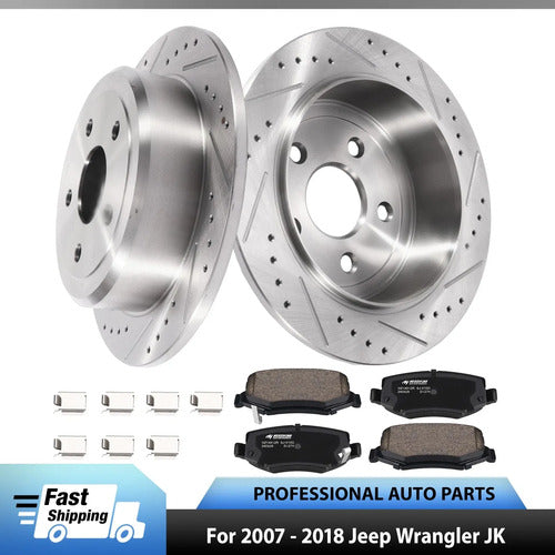Kit Frenos Trasero Jeep Wrangler Jk 2007-2018 Cerámicos
