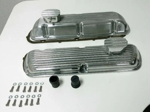 Tapas de Punterías Aluminio Con Aletas Con Respiradero Ford 289 302 351W Windsor