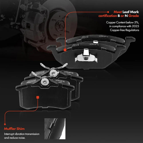 Kit Frenos Perforados Volkswagen Golf Jetta 2000-2006