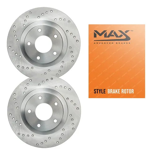 Discos Freno Traseros Perforados Audi A3 Vw Jetta 2010-2023