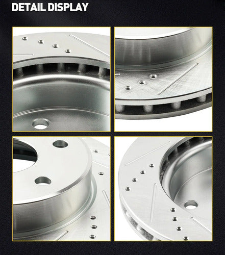 Kit Frenos Discos Ranurados Perforados Toyota Tacoma 98-2004