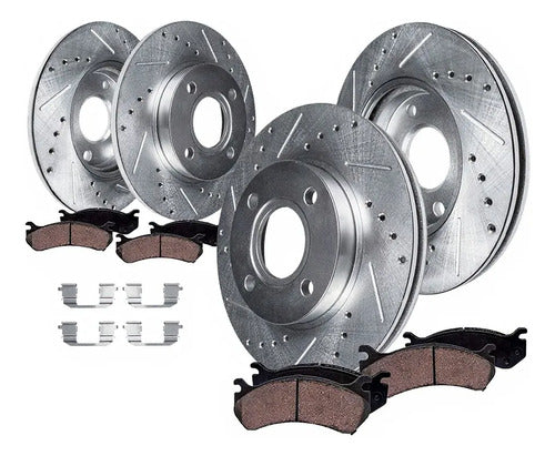 Kit Frenos Perforados Honda Accord Acura Cl 1998-2002