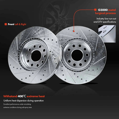 Discos Freno Delantero Audi A3 Q3 Tt Vw Passat 2006-2021