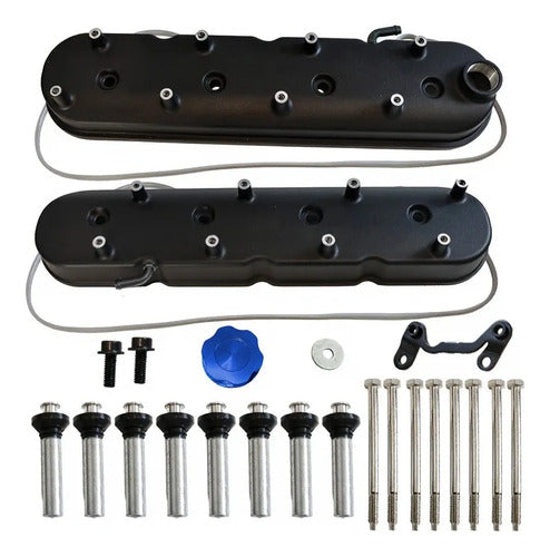 Tapas de Punterías Aluminio Con Base de Bobinas LS Chevrolet GMC 6.0 LQ4 Silverado Sierra