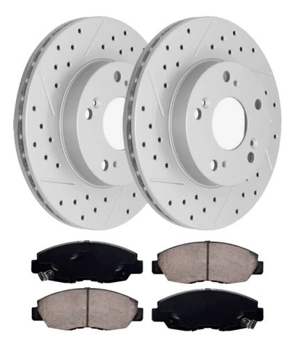 Discos Freno Ventilados Honda Civic 2006 A 2011 Delanteros