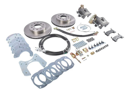 Kit Frenos Disco Trasero Ford 8  9  Ranurados Perforados