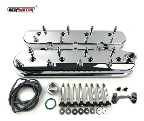 Tapas de Punterías Cromadas Altas LS Chevrolet GMC 6.0 LQ4 Silverado Sierra 2500 3500 HD