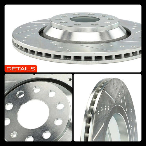Disco Freno Trasero Ranurado Volkswagen Audi 2006-2023