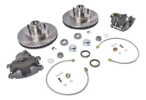 Kit Frenos Discos Ranurados Chevrolet C10 Gmc 1973-1987