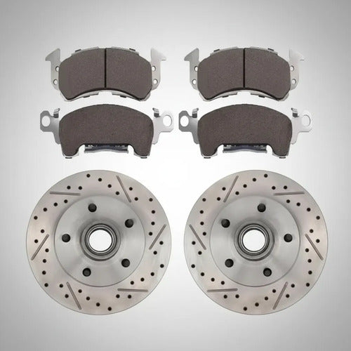 Kit Frenos Discos Ranurados Gm F-body A-body 1970-1978