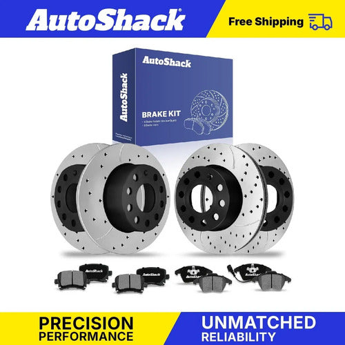 Kit Frenos Discos Ranurados Volkswagen Jetta 2005-2010