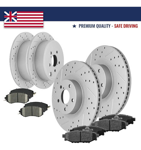Kit Frenos Discos Ranurados Subaru Forester Legacy 2011-2016