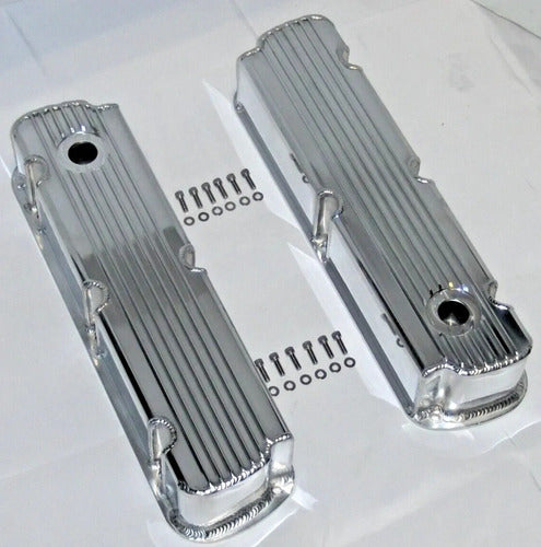 Tapas de Punterías Aluminio Altas Con Aletas Fabricadas Ford 289 302 351W Windsor