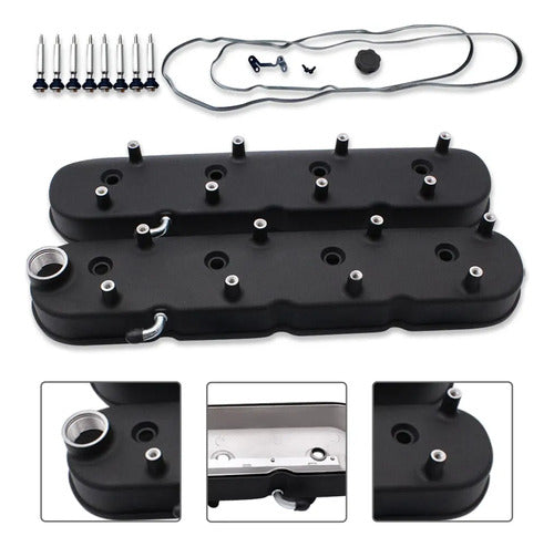 Tapas de Punterías Aluminio Altas Con Base de Bobinas LS Chevrolet GMC 6.0 LQ4 Silverado