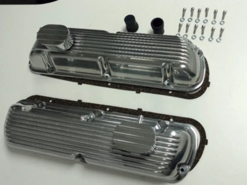 Tapas de Punterías Aluminio Con Aletas Con Respiradero Ford 289 302 351W Windsor