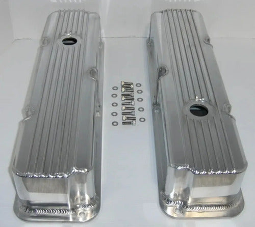 Tapas de Punterías Aluminio Altas Con Aletas Fabricadas Ford FE 352 360 390 428
